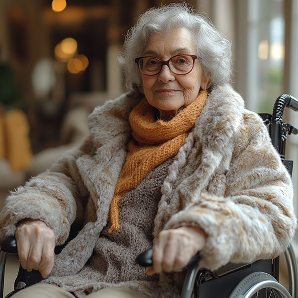 Vieille dame en Ephad